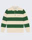 Rugby Knit - Emerald Green & Cream