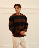 Oversized Lando Knit - Brown & Navy