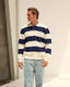 Rugby Knit- Navy & Cream