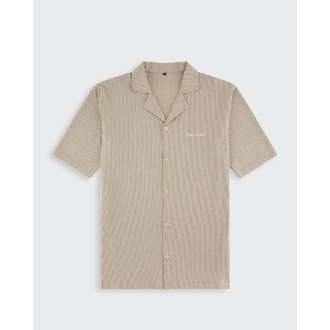 Seersucker Shirt - Stone