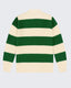 Rugby Knit - Emerald Green & Cream