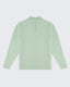 Light  Green Knitted Half Zip