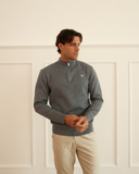 Huxley Quarter Zip - Steel Blue
