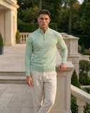 Huxley Quarter Zip - Light Green