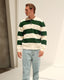 Rugby Knit - Emerald Green & Cream