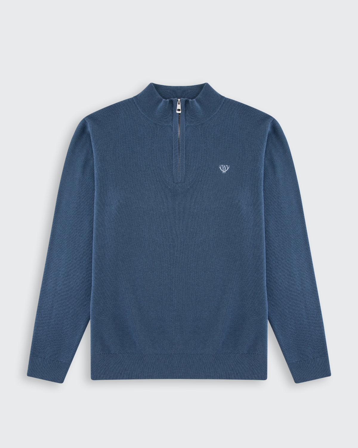 Huxley Quarter Zip - Mid Blue