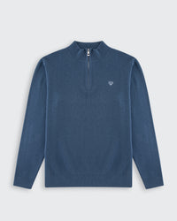 Huxley Quarter Zip - Mid Blue