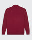 Burgundy Knitted Half Zip