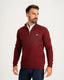 Burgundy Knitted Half Zip