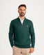 Hunter Green Knitted  1/4 Zip