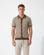 Striped Knitted Shirt - Mocha