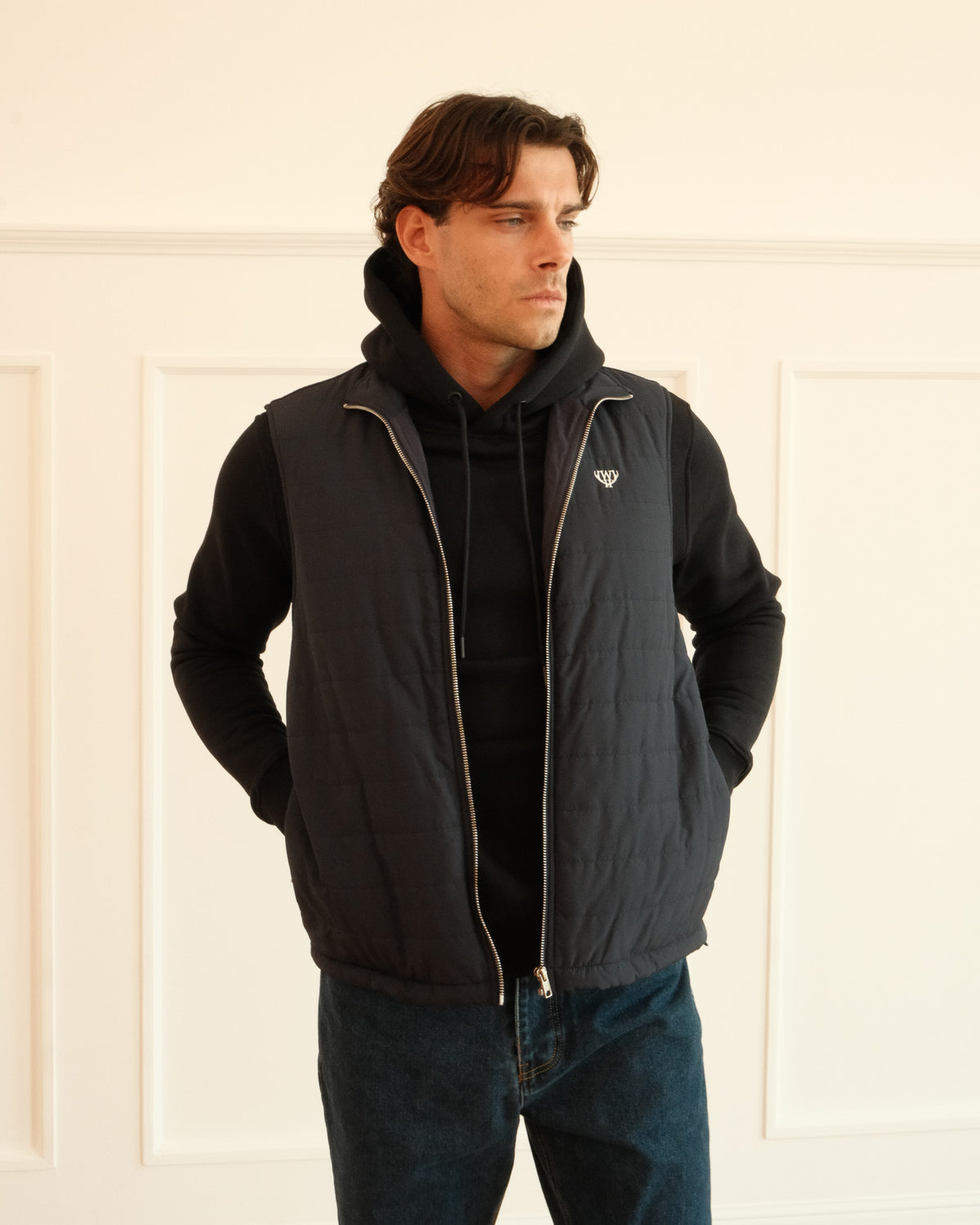 Hybrid Gilet- Navy