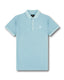 Textured Polo- Light Blue