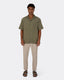 Cuban Collar Shirt- Khaki