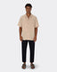 Cuban Collar Shirt- Sand