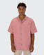 Cuban Collar Shirt- Dusky Pink