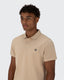 Pique Stretch Polo- Sand