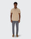 Pique Stretch Polo- Sand