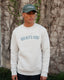 Snow Grey Appliqué Sweatshirt