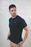 Navy Understated Cotton T-Shirt - Walker & Hunt T-Shirts