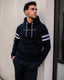 Navy Striped Hoodie - Walker & Hunt Hoodies