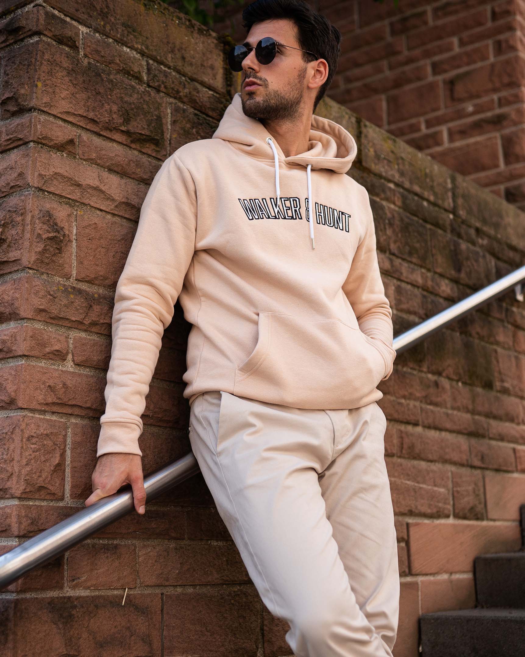 Sand Appliqué Hoodie - Walker & Hunt Hoodies